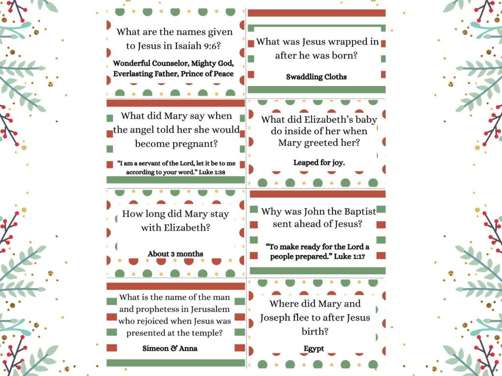 Free Printable Christmas Bible Trivia For The Whole Family! - inside Christian Christmas Trivia Games Free Printable