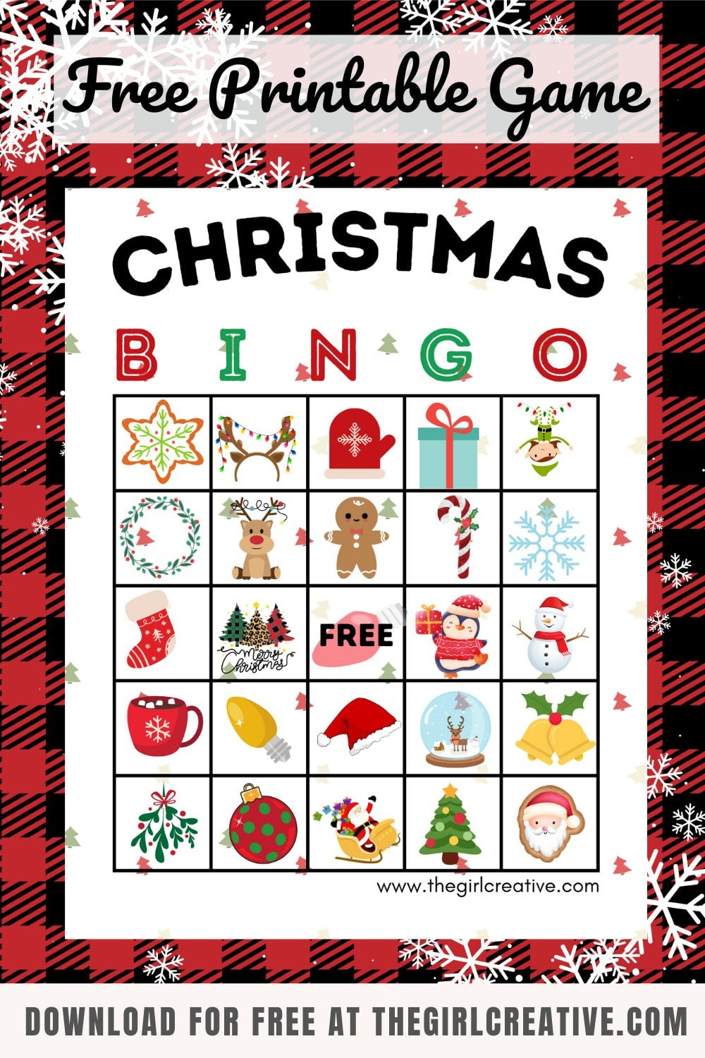 Free Printable Christmas Bingo Cards - The Girl Creative pertaining to Christmas Bingo Games Printable