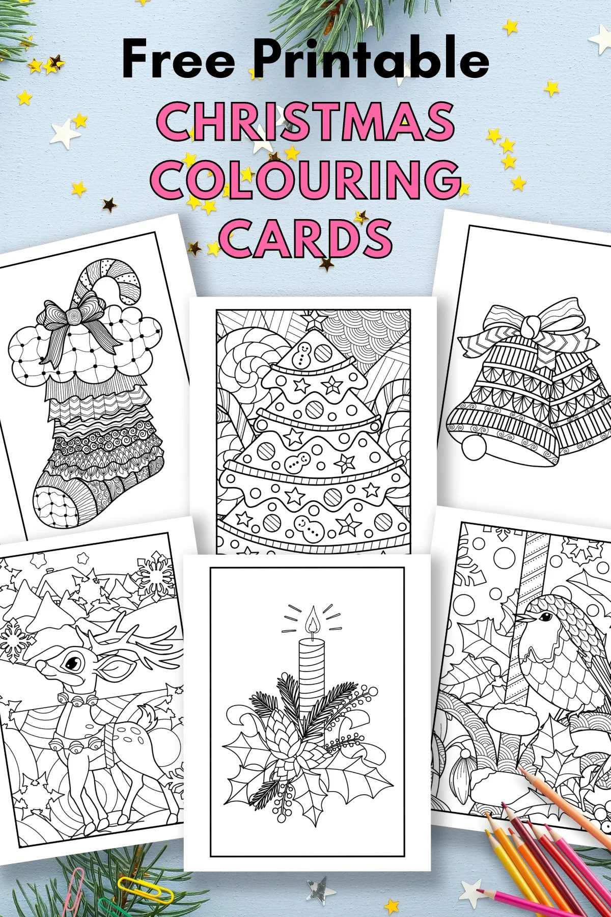 Free Printable Christmas Cards To Colour — Gathering Beauty regarding Printable Colorable Christmas Card