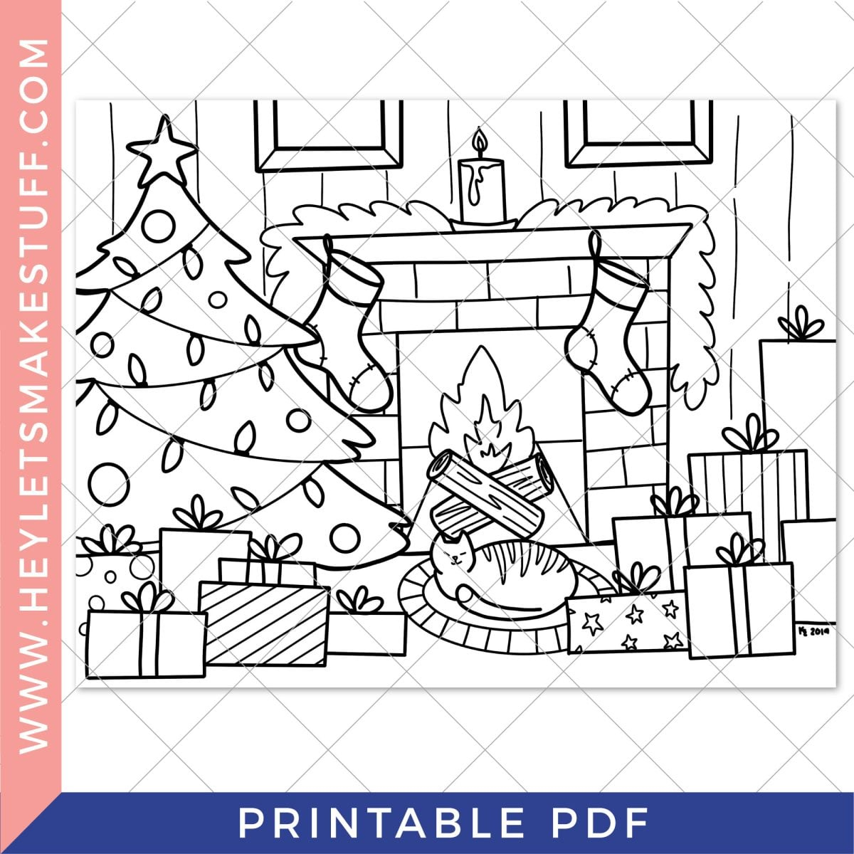 Free Printable Christmas Coloring Page - Hey, Let&amp;#039;S Make Stuff with Christmas Pictures To Color Free Printable