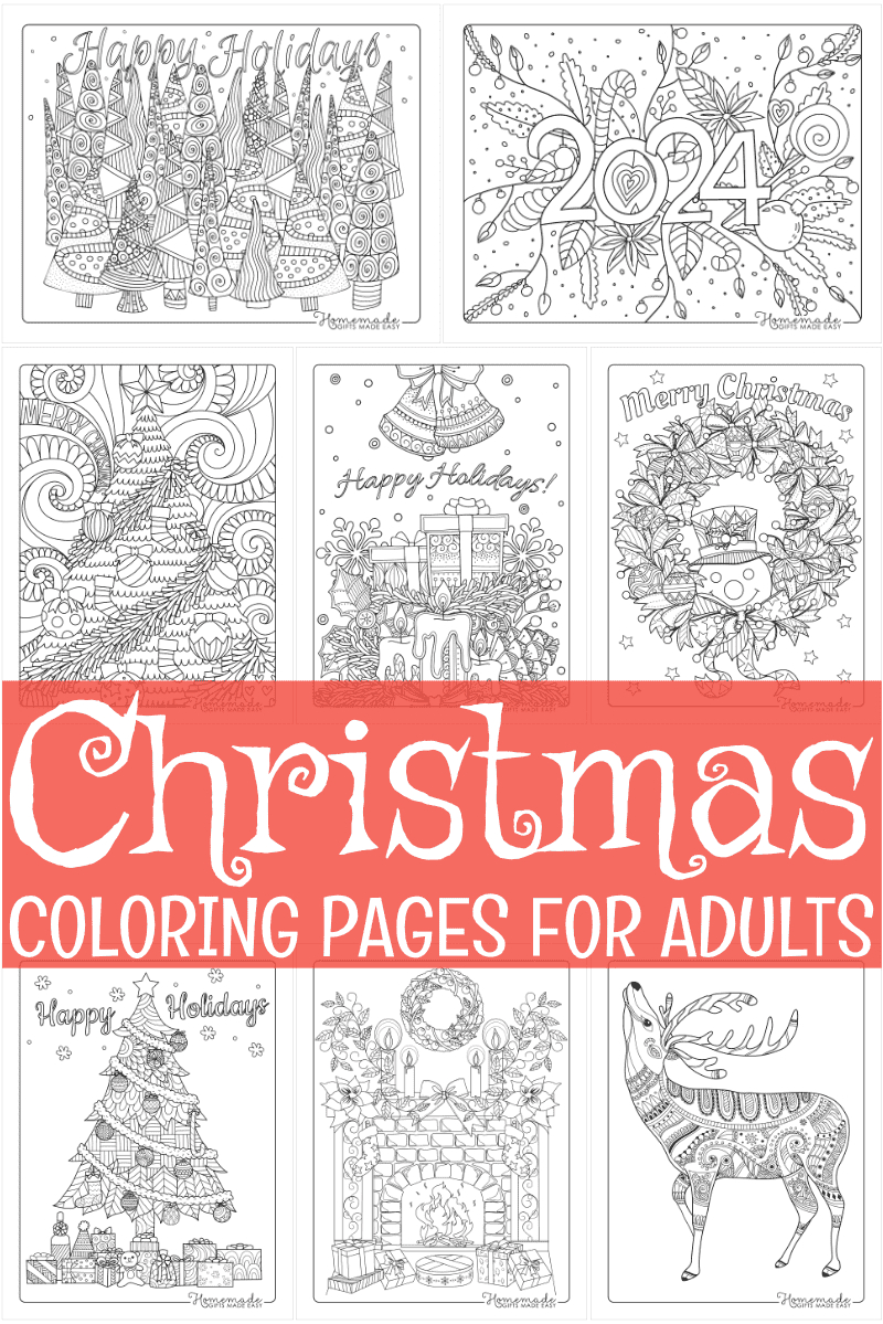 Free Printable Christmas Coloring Pages For Adults with regard to Free Printable Christmas Pictures For Adults