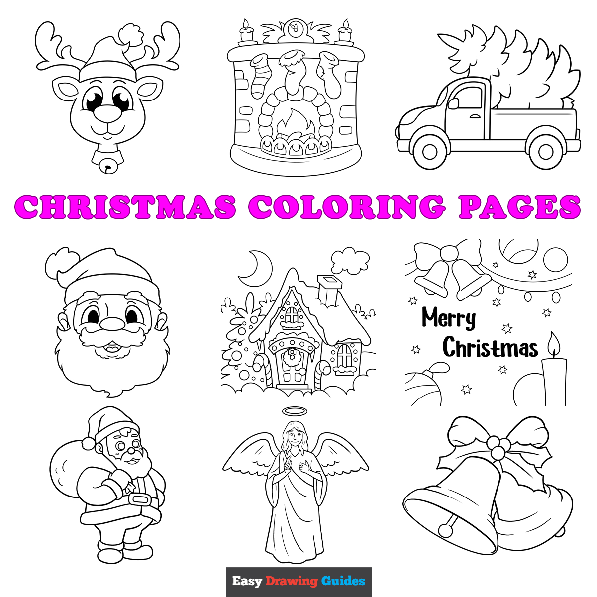Free Printable Christmas Coloring Pages For Kids regarding Christmas Drawings Free Printable