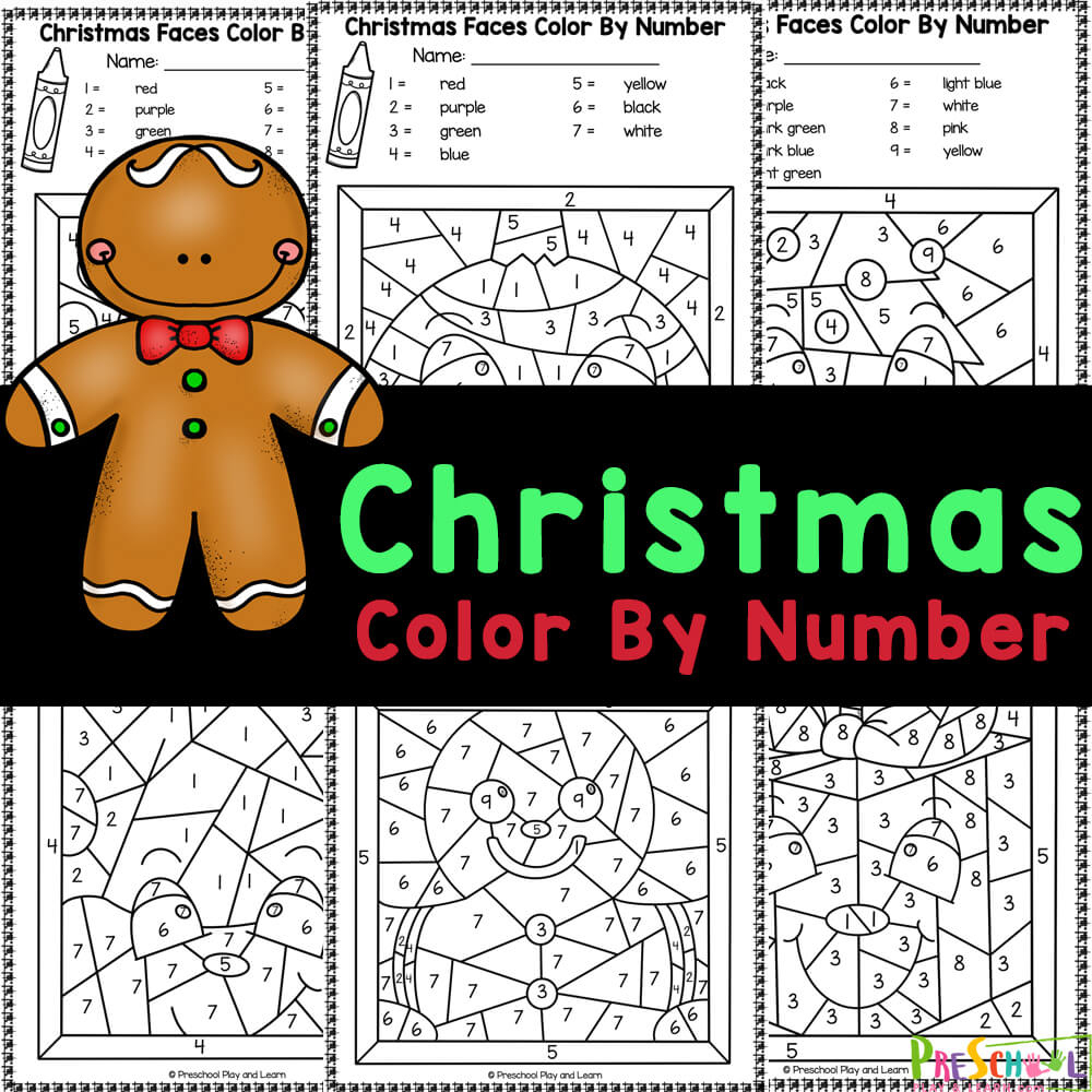 Free Printable Christmas Colornumber Worksheets with regard to Printable Christmas Paint By Numbers
