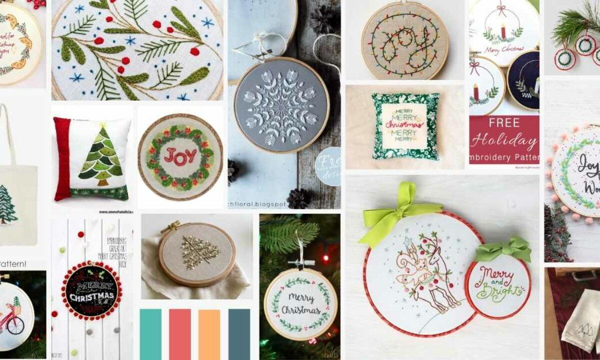Free Printable Christmas Embroidery Patterns - Pdf&amp;#039;S &amp;amp; Tutorials intended for Free Printable Christmas Embroidery Patterns by Hand