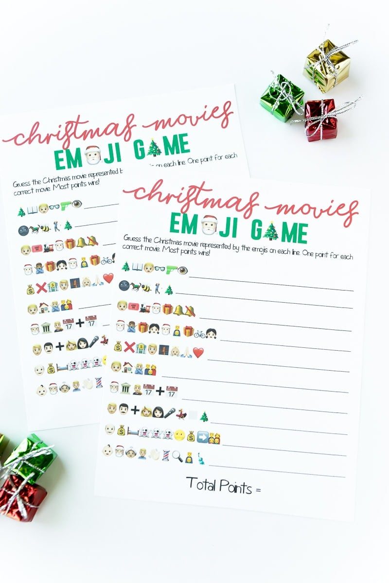 Free Printable Christmas Emoji Game - Play Party Plan throughout Christmas Movie Emoji Game Answers Printable