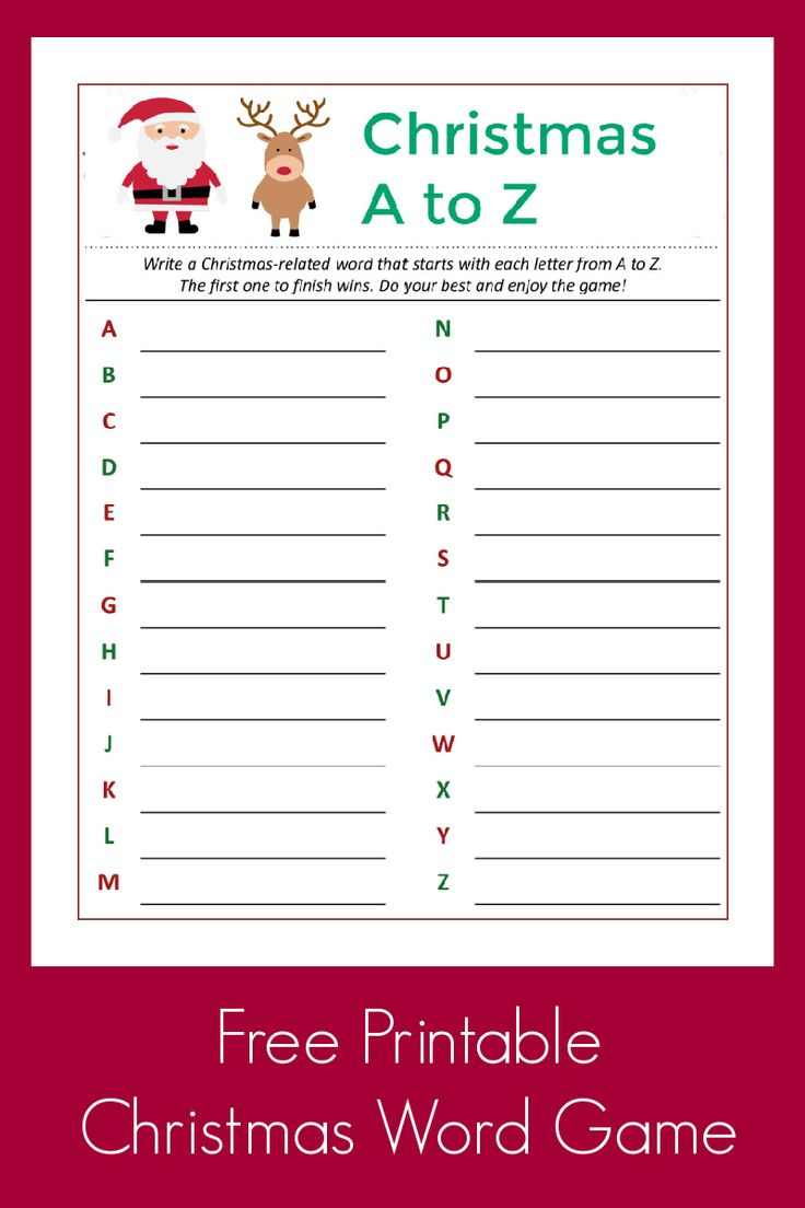 Free Printable Christmas Games At Duckduckgo intended for Word Games For Christmas Printable