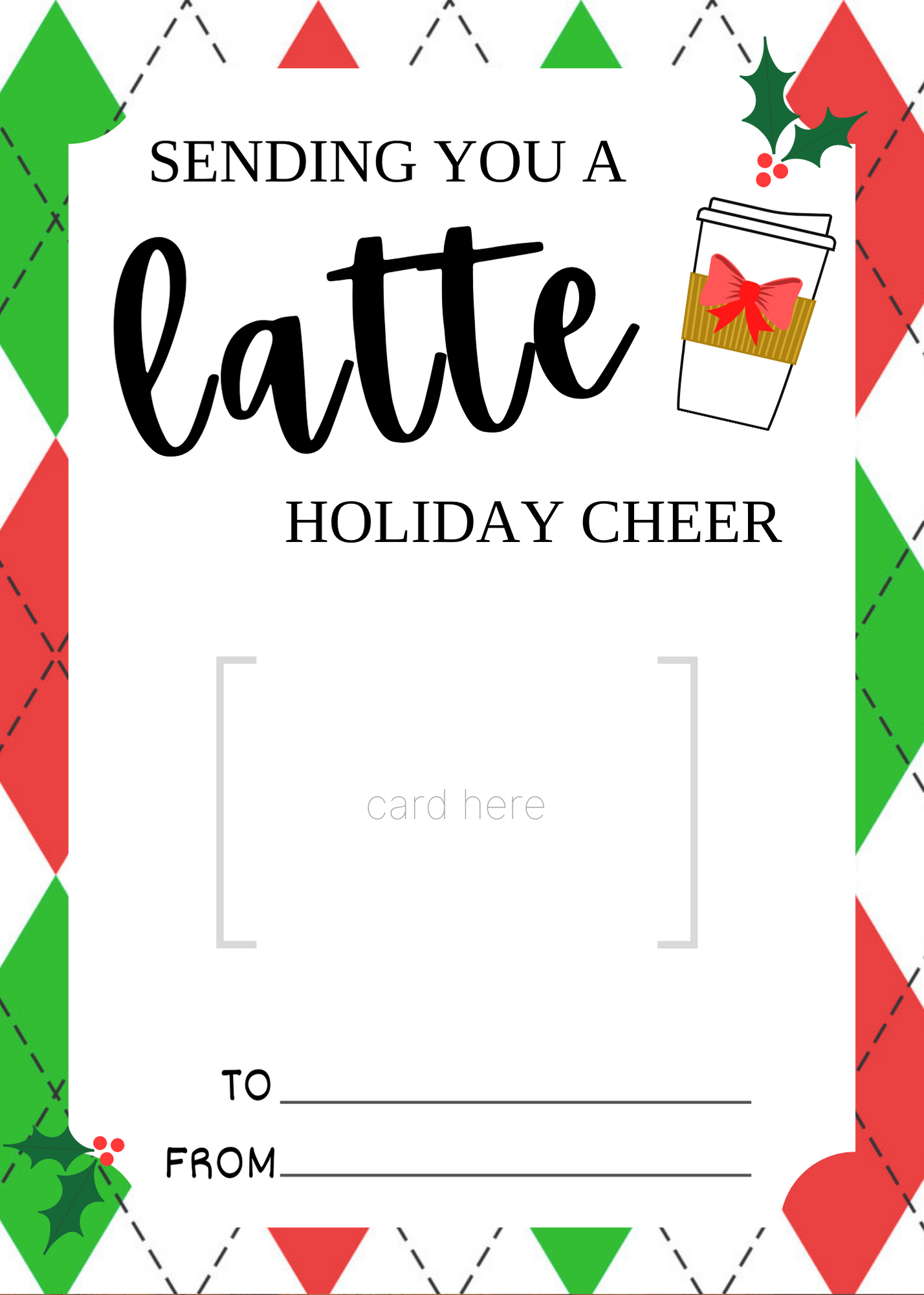 Free Printable Christmas Gift Card Holders - Honey + Lime in Free Printable Christmas Gift Card Holders