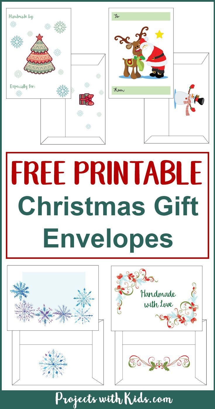 Free Printable Christmas Gift Envelopes for Free Printable Christmas Money Envelope Template