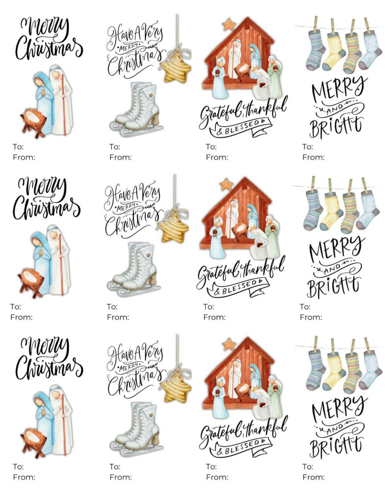 Free Printable Christmas Gift Tags | Healing Home within Free Printable Religious Christmas Gift Tags