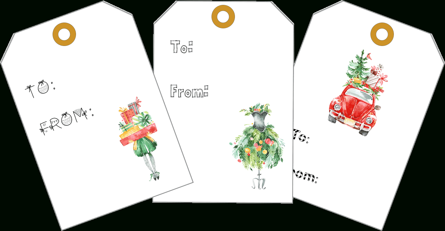 Free Printable Christmas Gift Tags To Make Your Spirits Bright intended for Free Printable Editable Christmas Gift Tags
