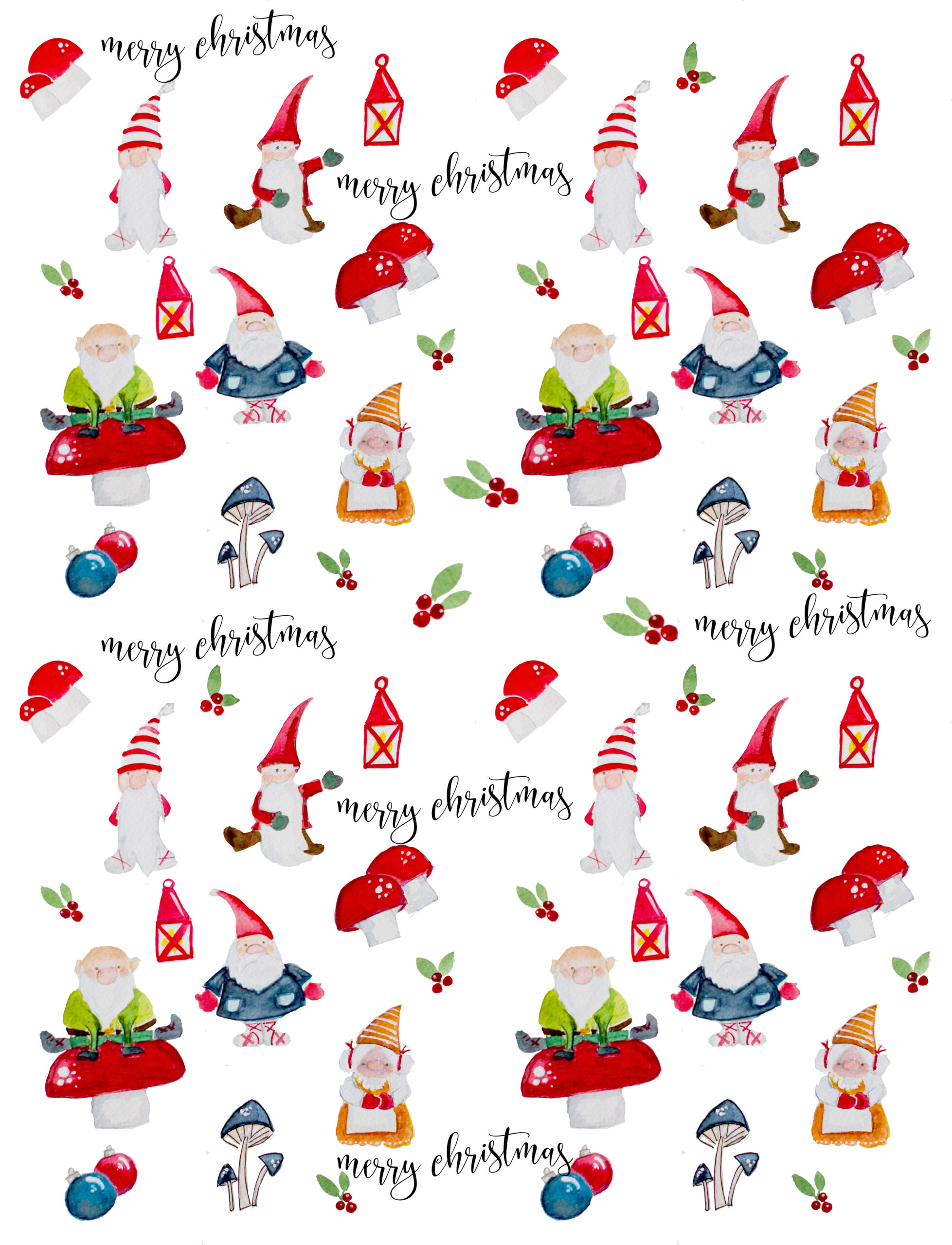 Free Printable Christmas Gift Wrap with regard to Free Printable Printable High Resolution Christmas Wrapping Paper