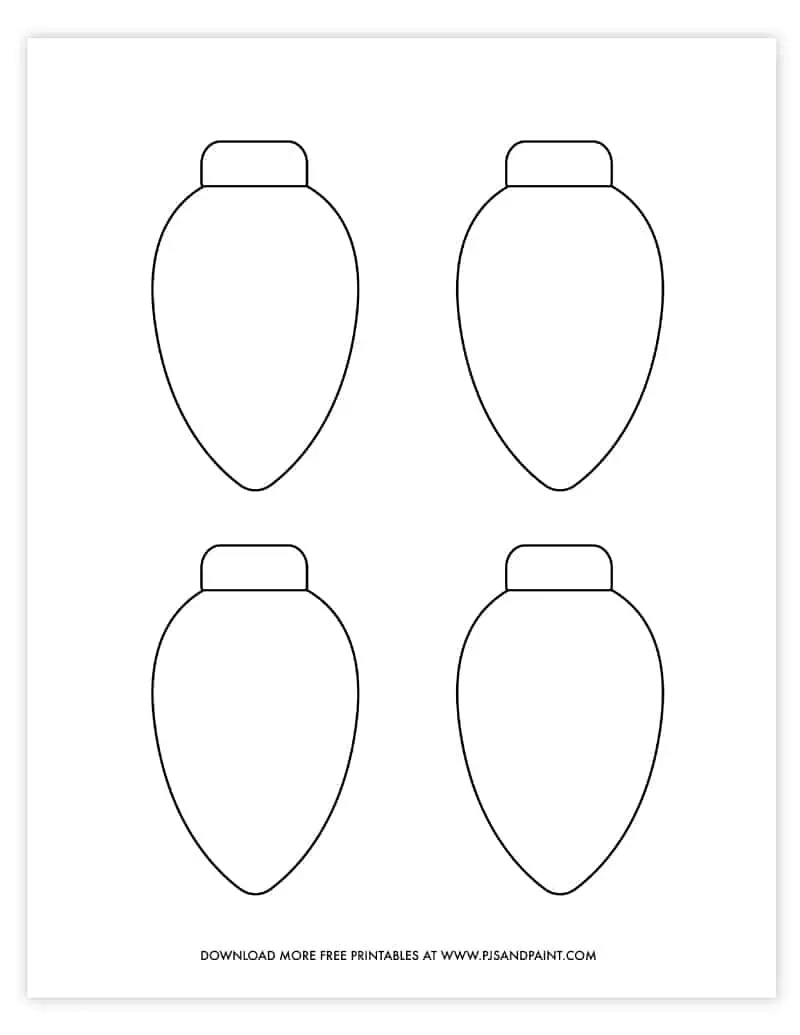 Free Printable Christmas Light Template | Diy Christmas Decoration regarding Free Printable Christmas Light Template