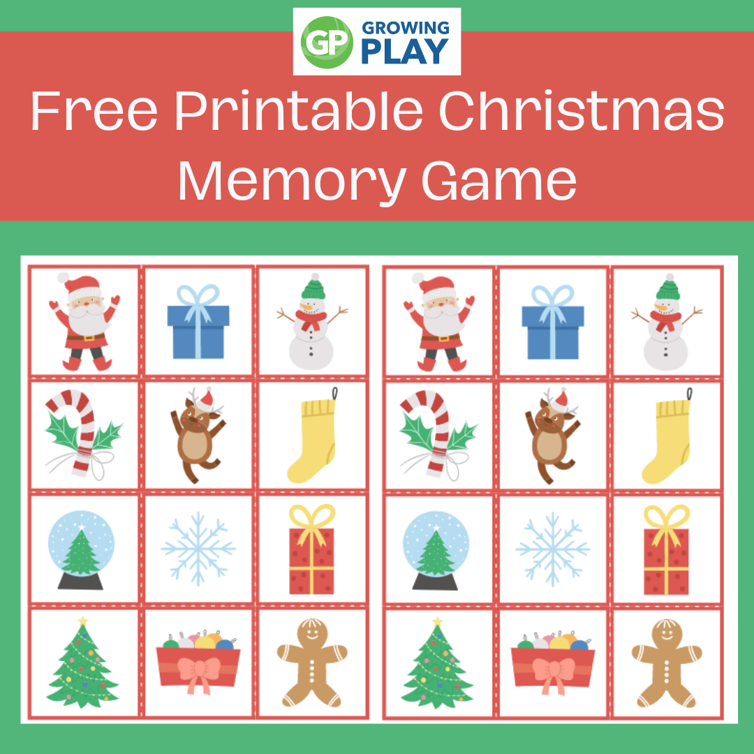 Free Printable Christmas Memory Game For Kids - Growing Play intended for Printable Christmas Matching Game
