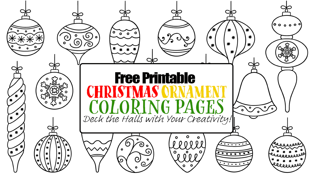 Free Printable Christmas Ornament Coloring Pages - Happy Toddler within Free Printable Pictures Of Christmas Ornaments