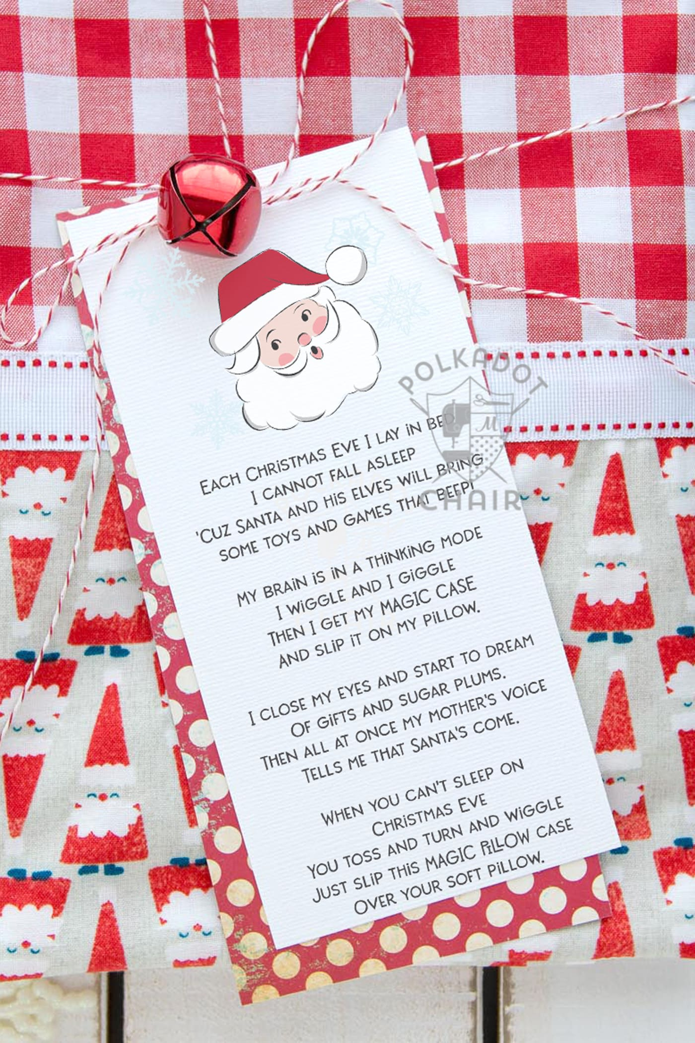 Free Printable Christmas Pillowcase Poem - The Polka Dot Chair with regard to Free Printable Christmas Poems