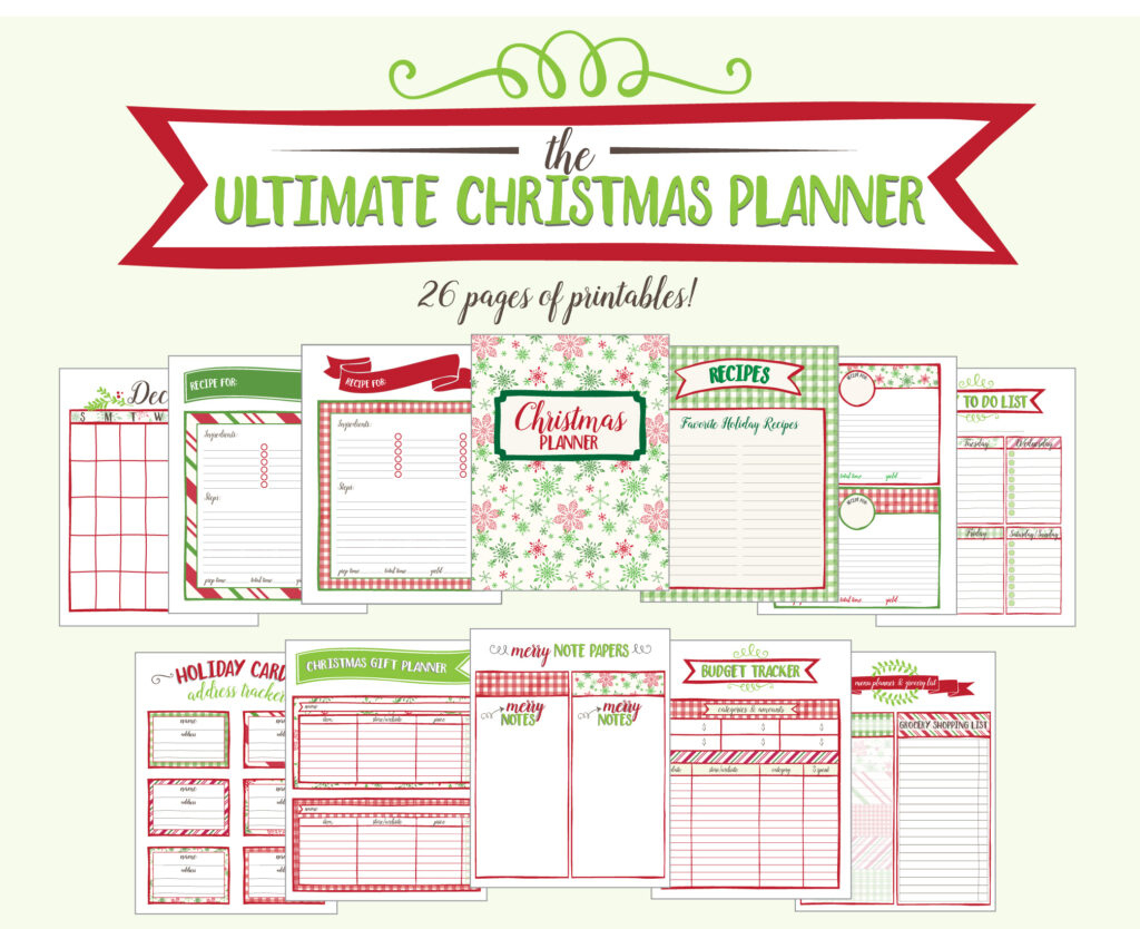 Free Printable Christmas Planner - 26 Pages! | Live Craft Eat regarding Christmas Binder Free Printable