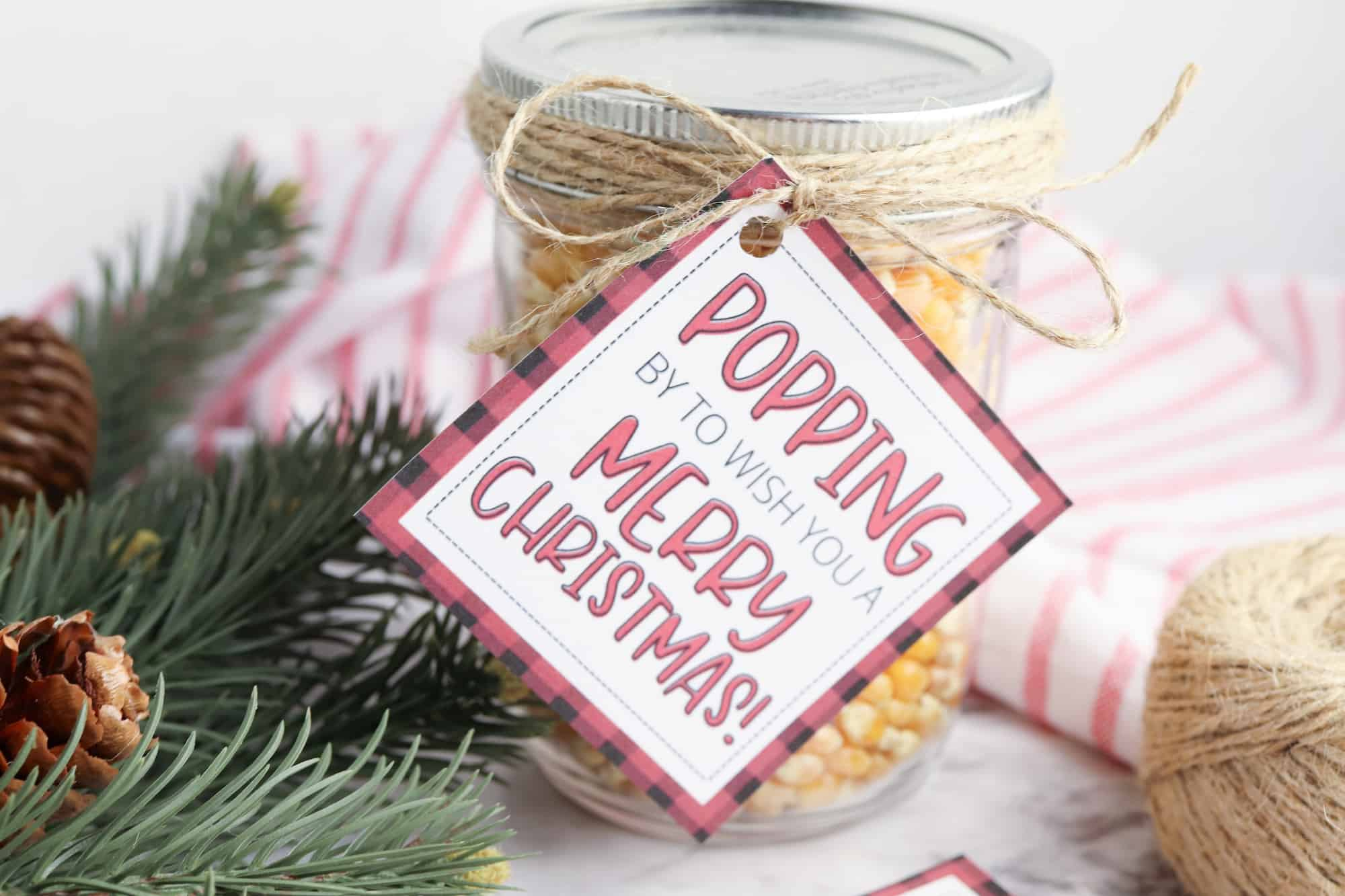 Free Printable Christmas Popcorn Tags - Single Girl&amp;#039;S Diy with Free Printable Christmas Popcorn Tags