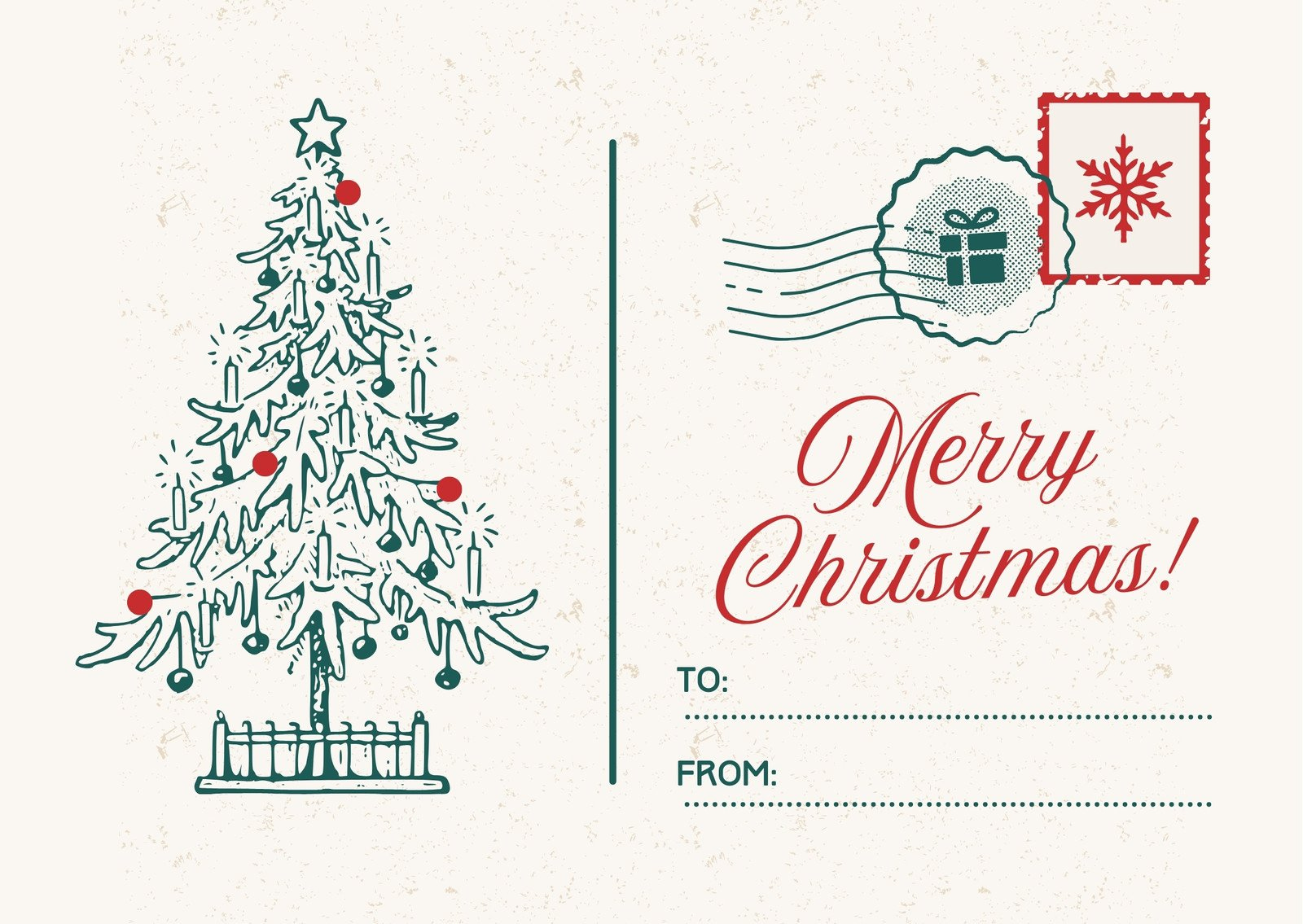 Free Printable, Customizable Holiday Card Templates | Canva inside Small Christmas Card Printable