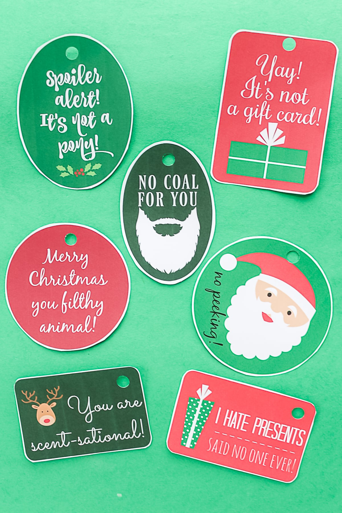 Free Printable Funny Christmas Gift Tags - Angie Holden The throughout Funny Printable Christmas Gift Tags