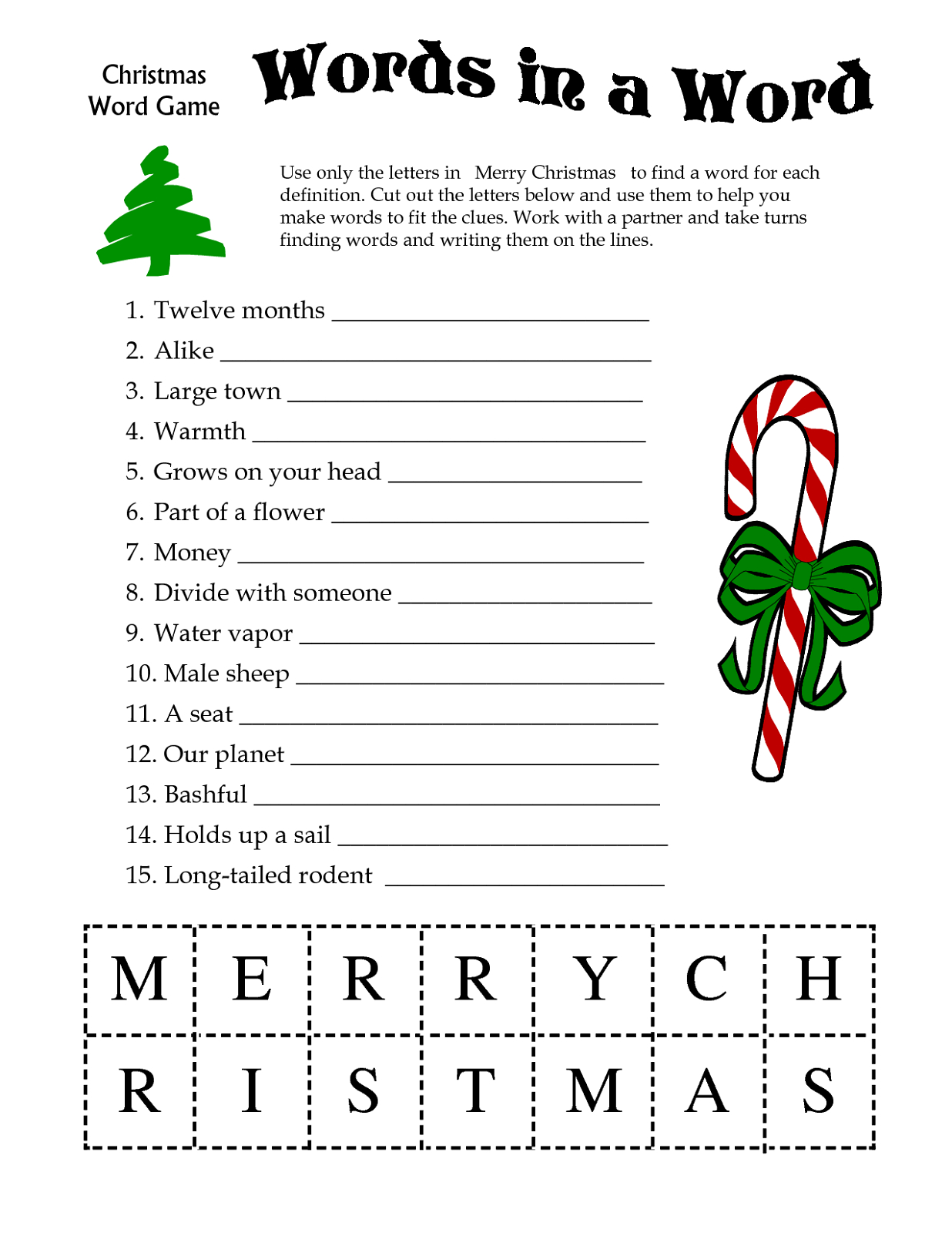 Free Printable Games For Adults - Worksheets Library inside Free Printable Christmas Worksheets For Adults