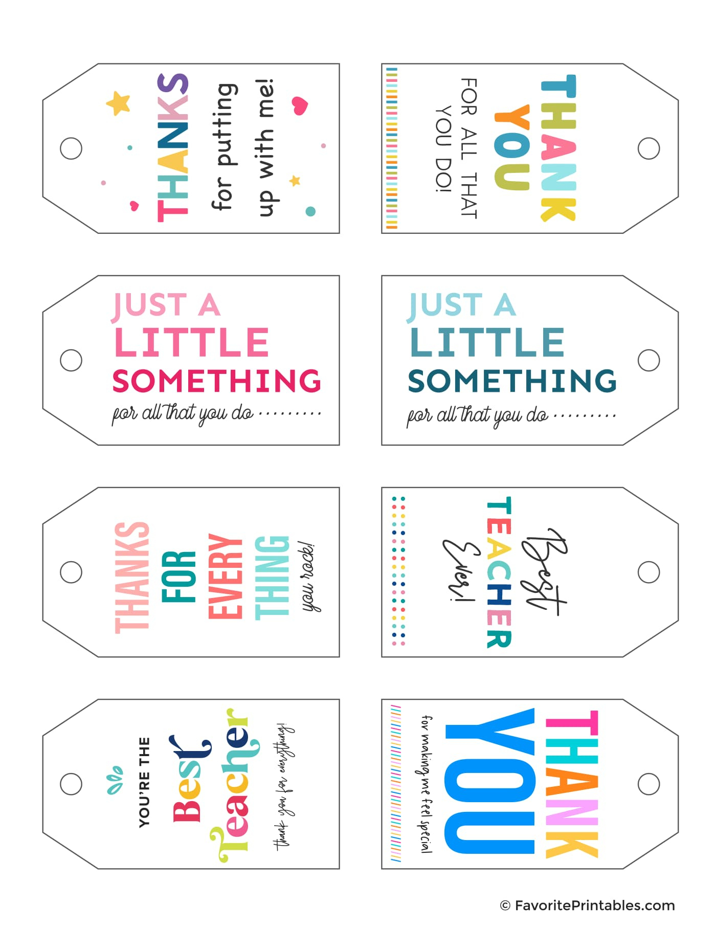 Free Printable Gift Tags For Teachers - Favorite Printables with Printable Christmas Tags For Teacher Gifts