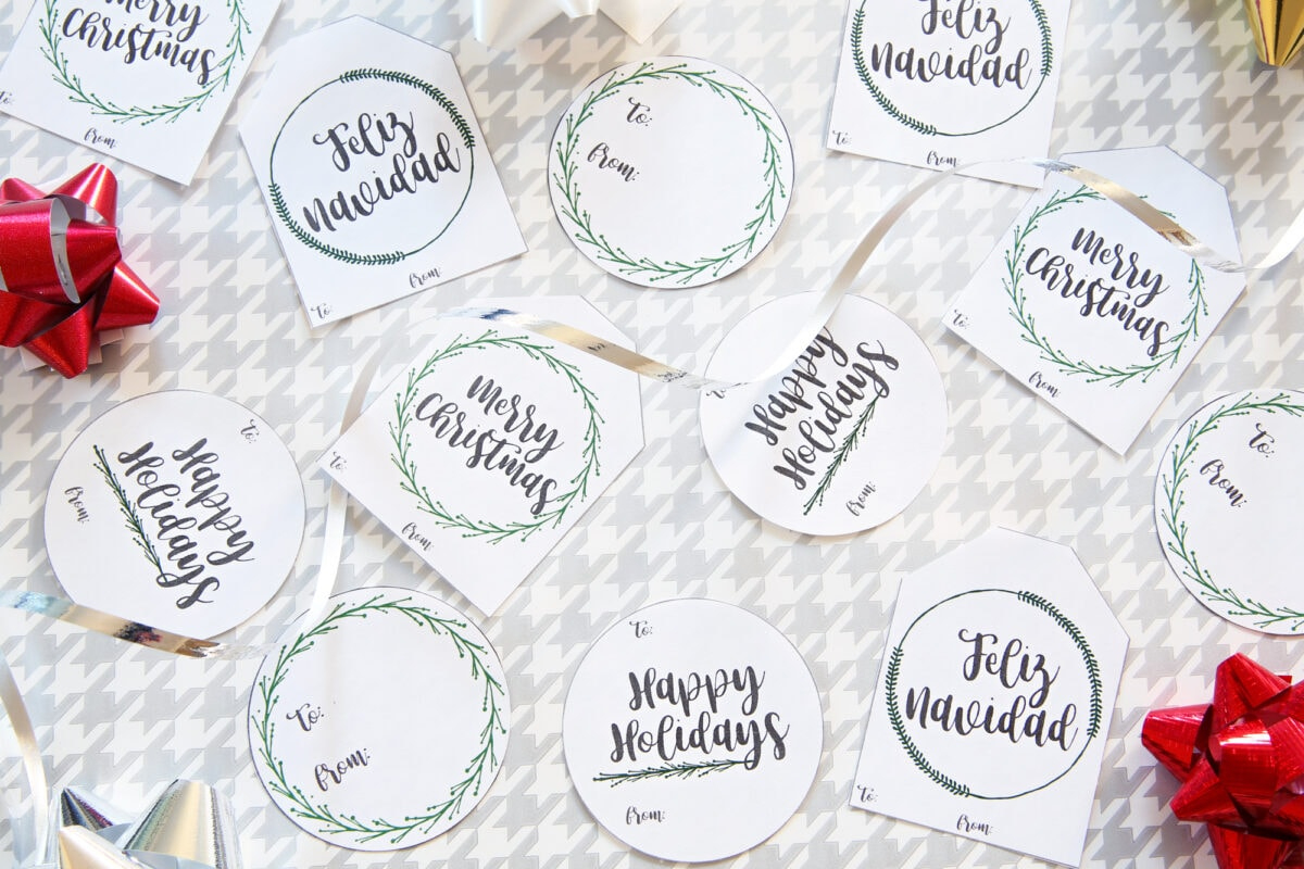 Free Printable Holiday Gift Tags | Abby Organizes pertaining to Simple Free Printable Christmas Gift Tags