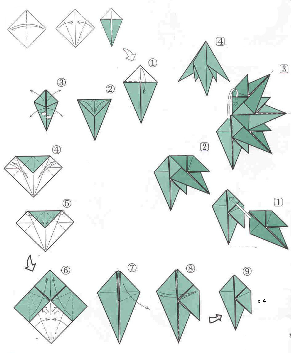 Free Printable Origami Christmas Tree Instructions, Download Free within Christmas Origami Paper Printable