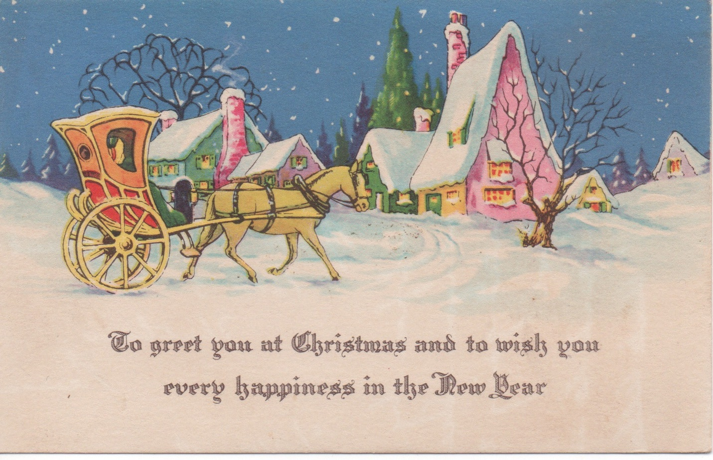 Free Printable Vintage Christmas Cards - Salt In My Coffee inside Vintage Christmas Card Free Printable