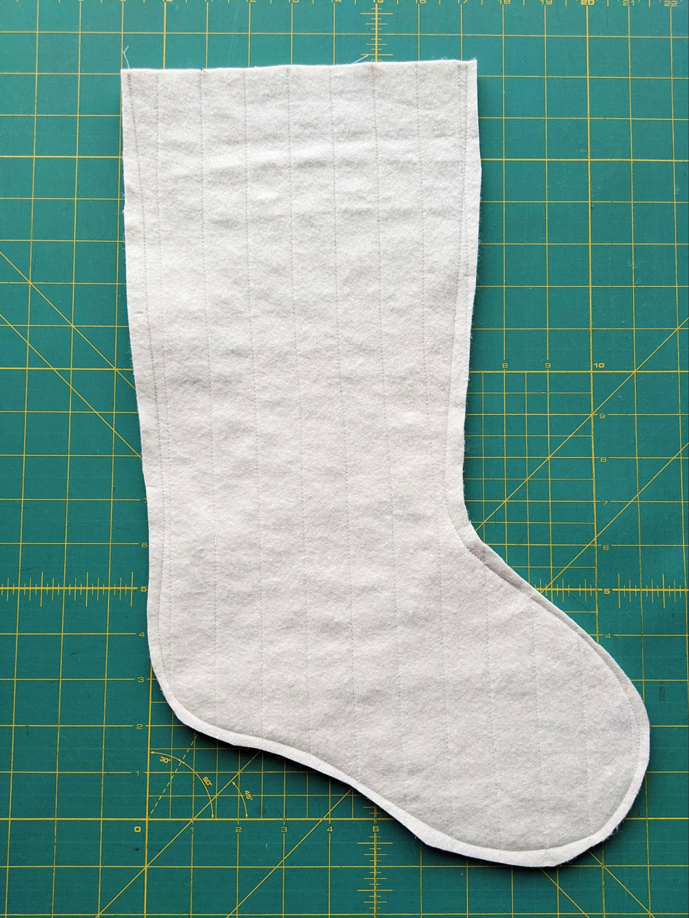 Free Quilted Christmas Stocking Pattern - Suzy Quilts inside Sewing Template Print Free Printable Christmas Stocking Pattern