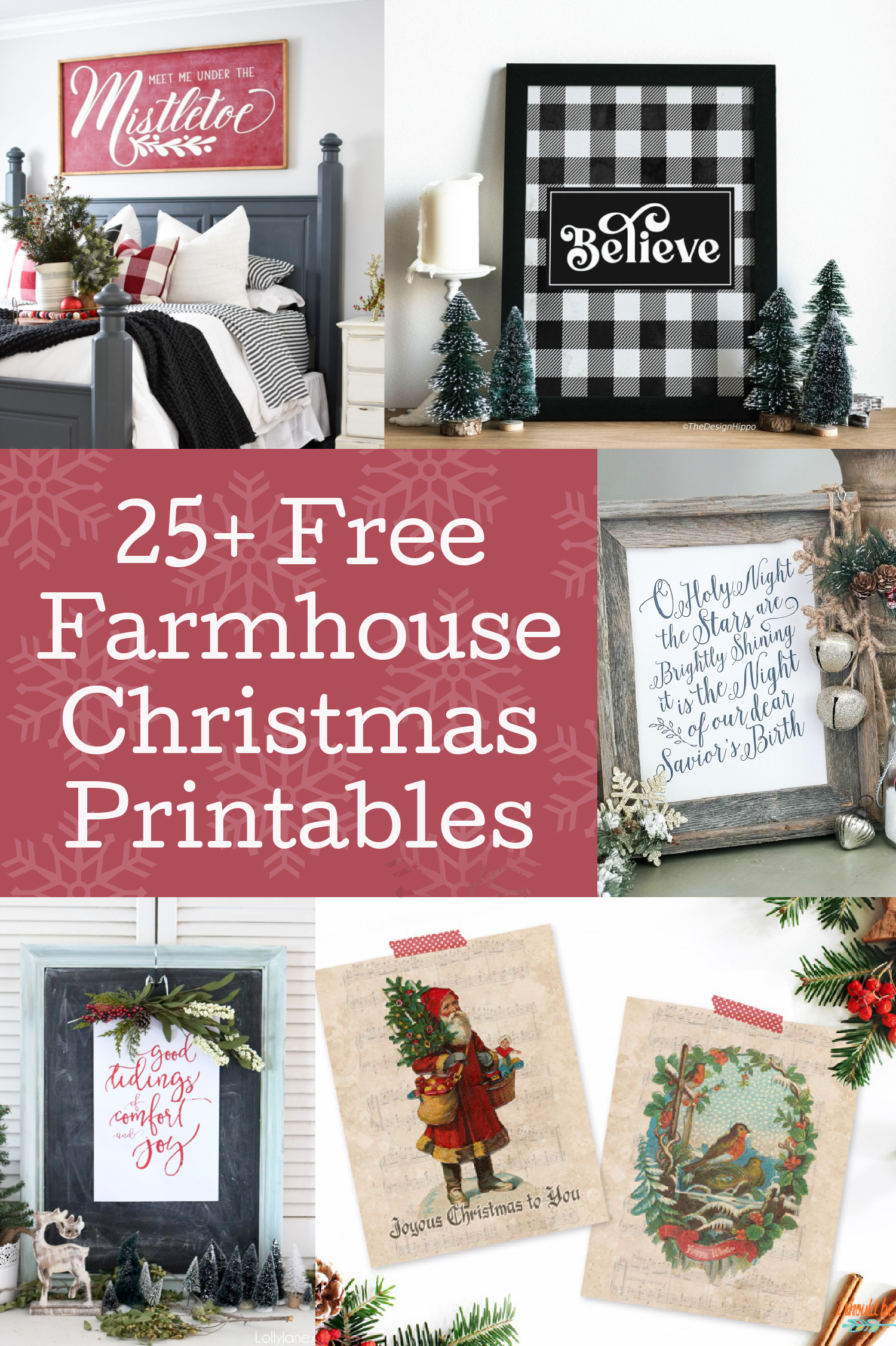Free Rustic Themed Christmas Printables - Mod Podge Rocks throughout Printable Christmas Art Free