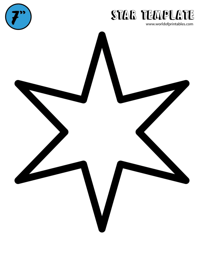 Free Star Template Printables - World Of Printables regarding Free Printable Christmas Star Templates