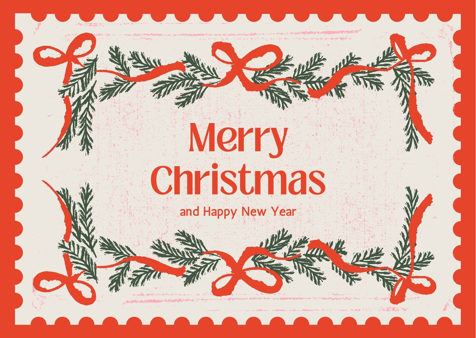 Free To Edit And Print Vintage Christmas Card Templates | Canva with regard to Christmas Card Online Free Printable