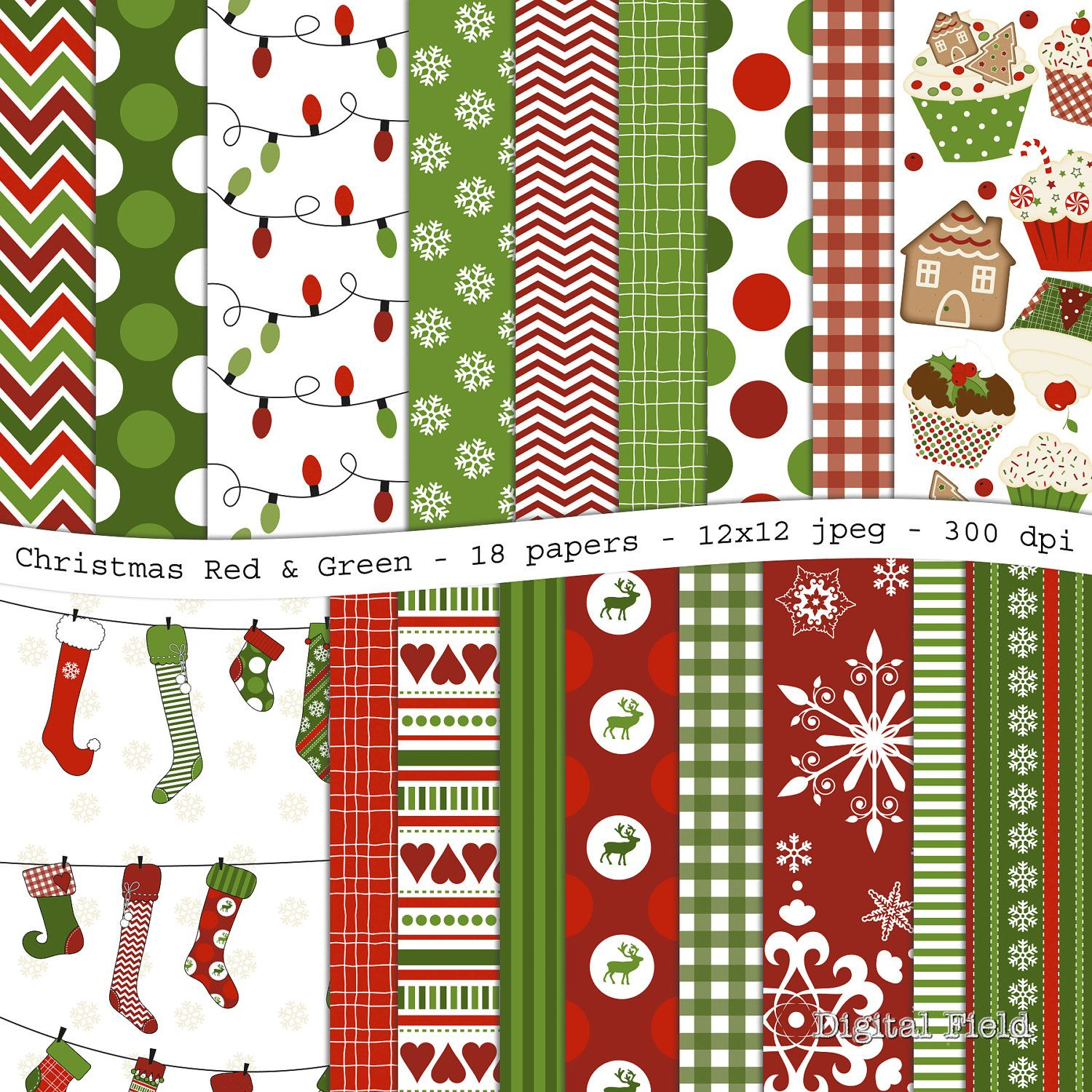 Freebie Friday: Holly &amp;amp; Pine – Bonus within Printable Christmas Scrapbook Paper Free