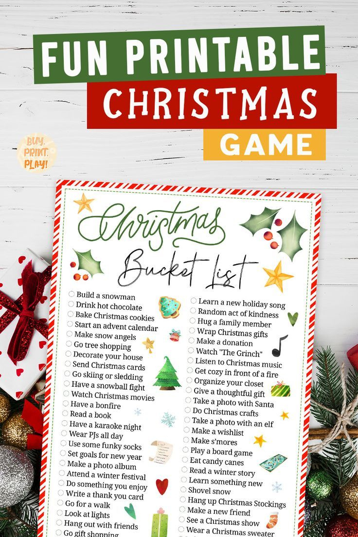 Fun Family Printable Christmas Game in Printable Christmas Games For Family