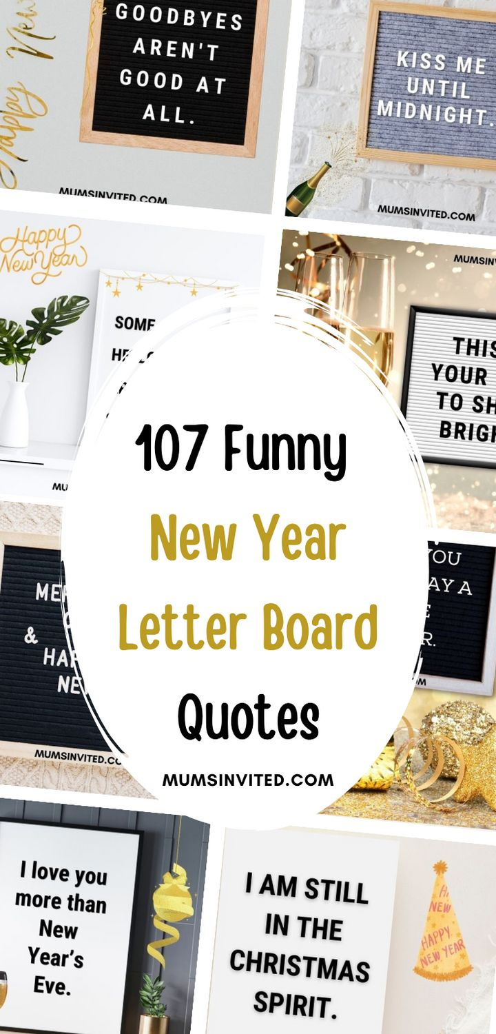 Funny And Happy New Year Letter Board Quotes To Make You Smile for New Year Letter Board Quotes
