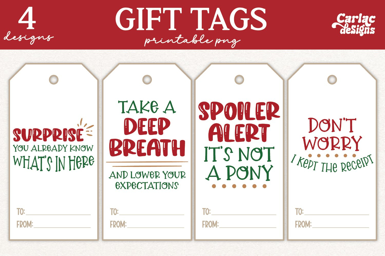 Funny Christmas Gift Tags, Christmas Gift Tags Bundle with Printable Funny Gift Tags Christmas