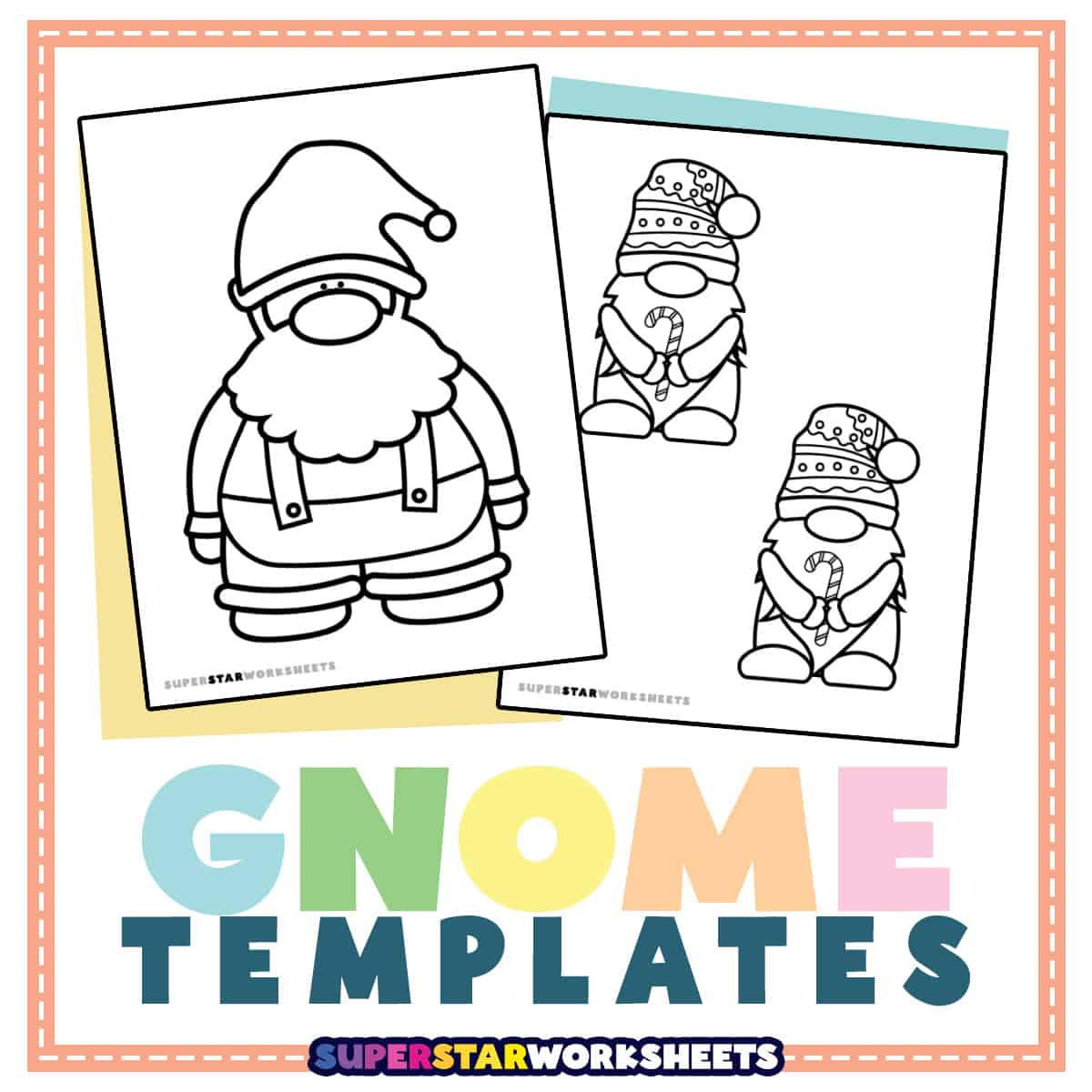 Gnome Templates - Superstar Worksheets within Christmas Gnome Template Free Printable