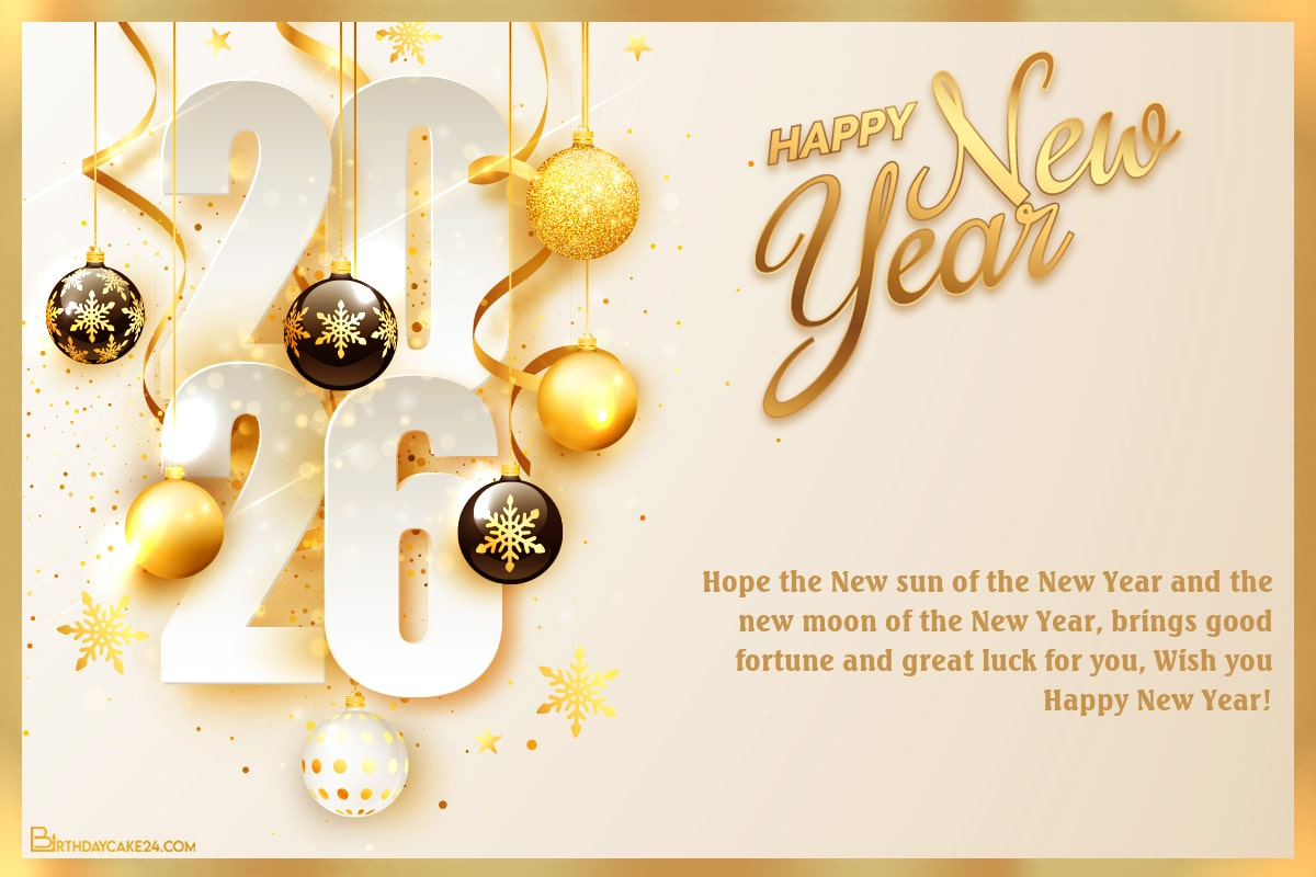 Golden Happy New Year 2026 Wishes For Everyone In Your Life throughout Happy New Year 2026 Quote