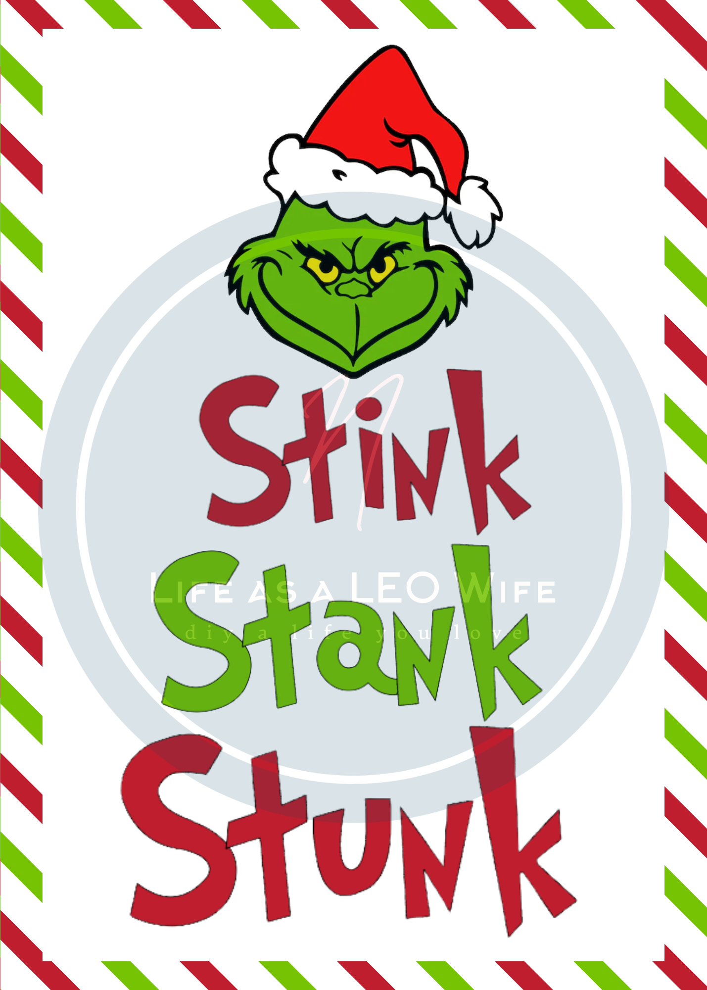 Grinch Movie Night Or Party Printables - Life As A Leo Wife throughout Printable Grinch Christmas Card