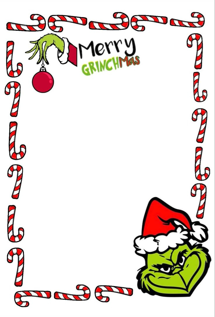 Grinch Notes Page pertaining to Printable Grinch Christmas Card