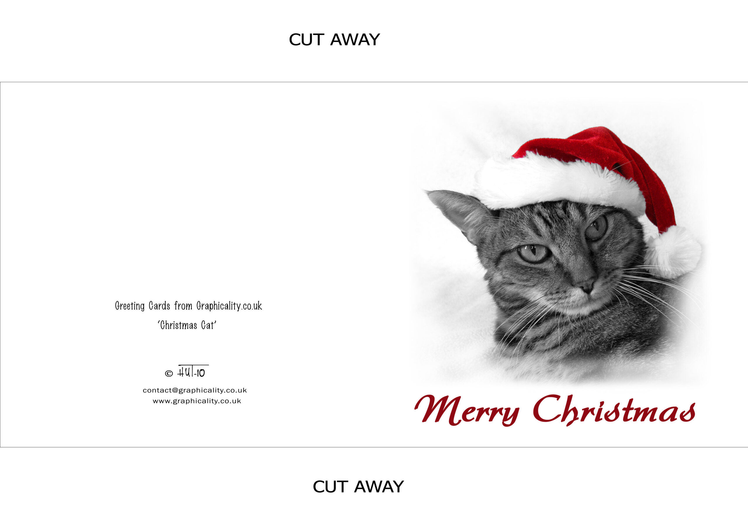 H.u.taylor - Greeting Cards intended for Cat Christmas Card Printable