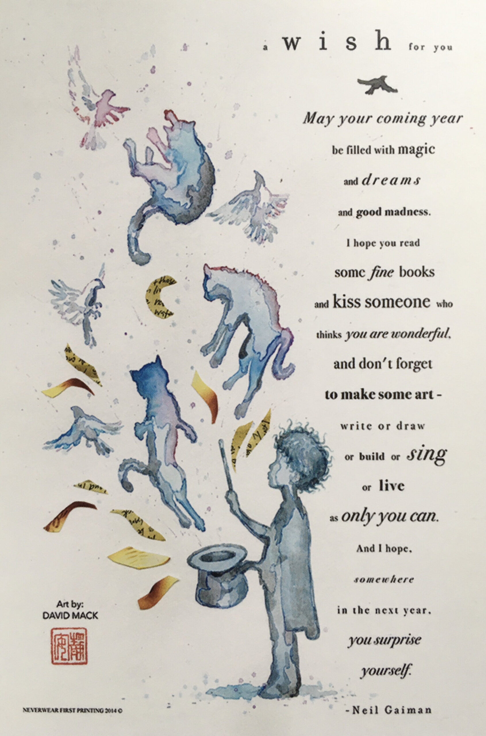 Happy New Year! (2 Weeks Later) — English Scribbles regarding Neil Gaiman New Year Quote