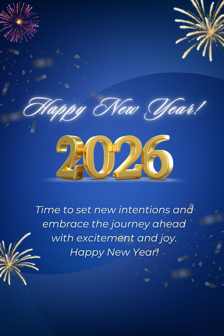 Happy New Year 2026 Wishes And Beautiful Images For Celebration with Happy New Year In 2026 Wishes Quotes