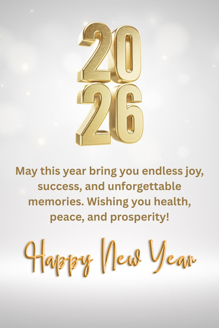 Happy New Year 2026 Wishes – Best Messages To Share With Loved Ones intended for 2026 Happy New Year Images With Quotes