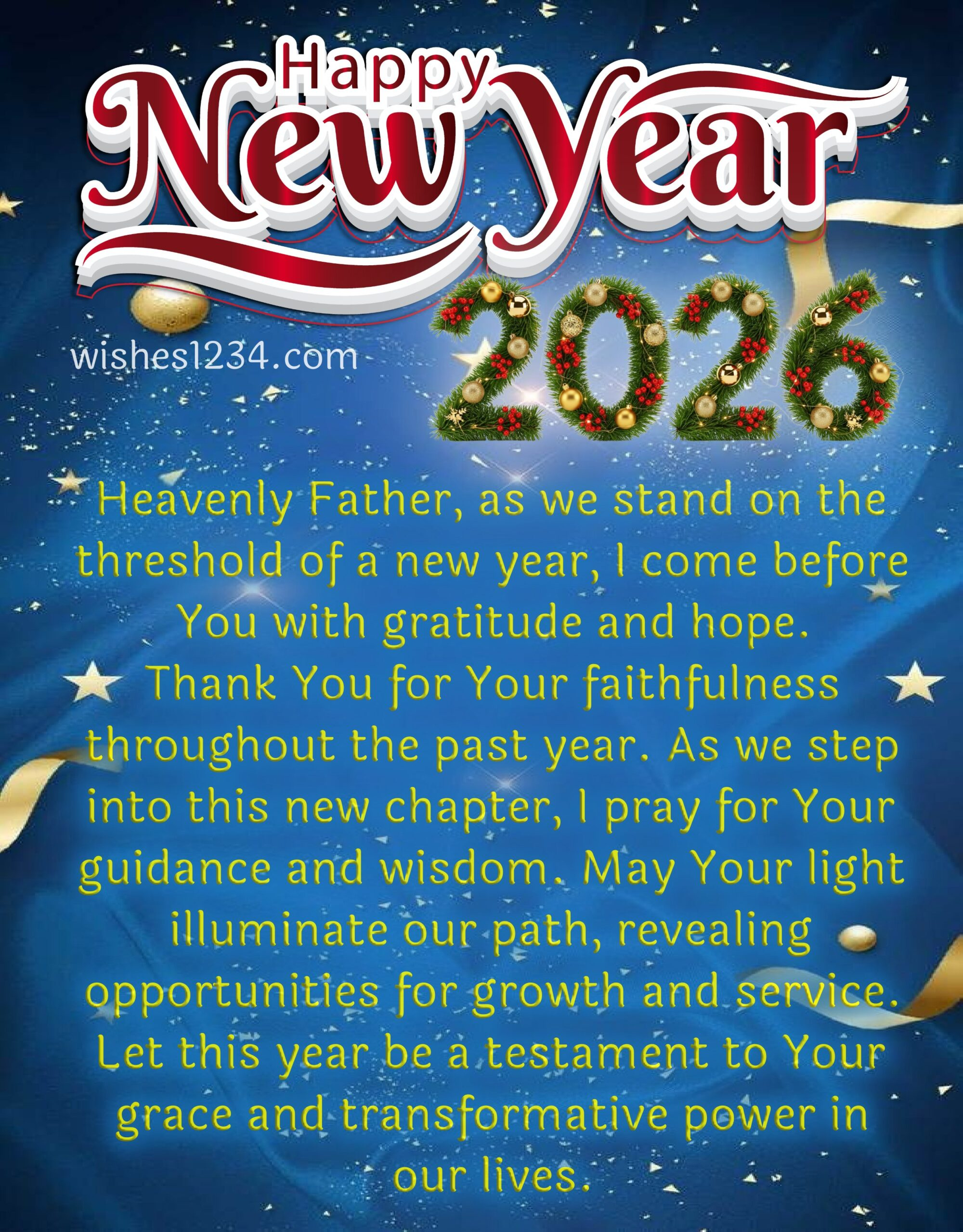 Happy New Year 2026: Wishes, Greetings, Blessings, Quotes, And in Happy New Year Prayer For 2026 Quotes