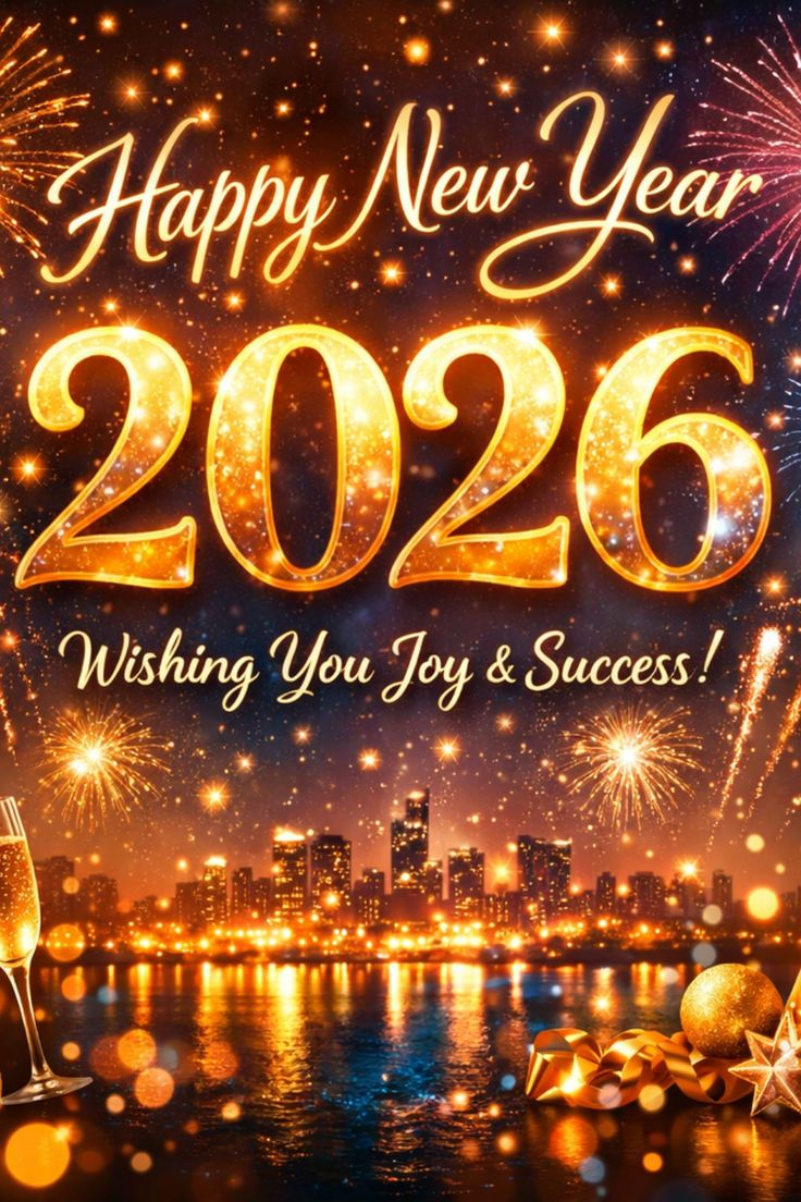 Happy New Year 2026 Wishes, Images And Gifs In 2025 | Happy New in Happy New Year 2026 Wishes with Quotes Gif