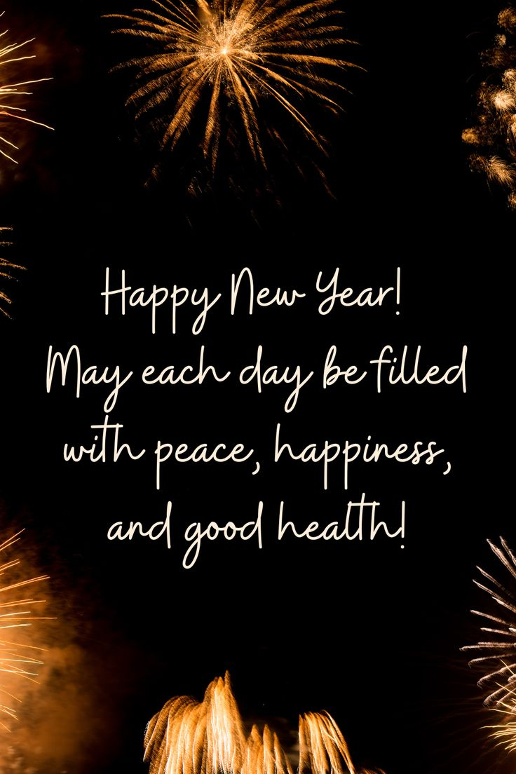Happy New Year! May Each Day Be Filled With Peace, Happiness, And intended for New Year Quotes For Peace