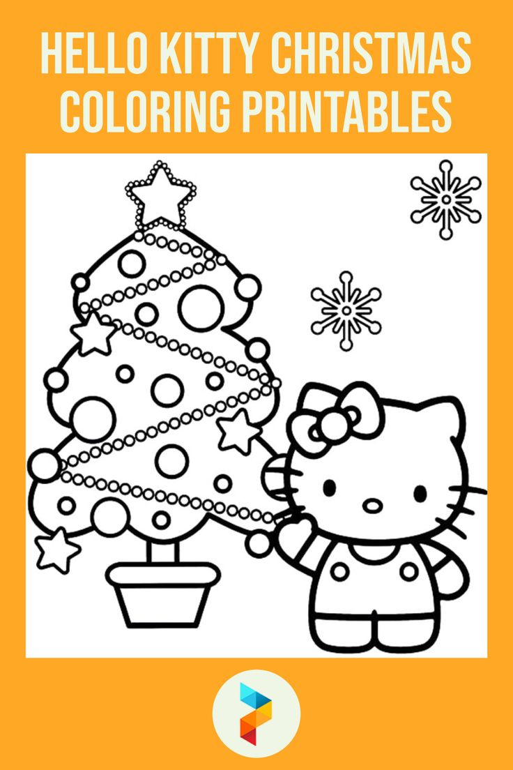 Hello Kitty Christmas Coloring Printables inside Hello Kitty Christmas Card Printable
