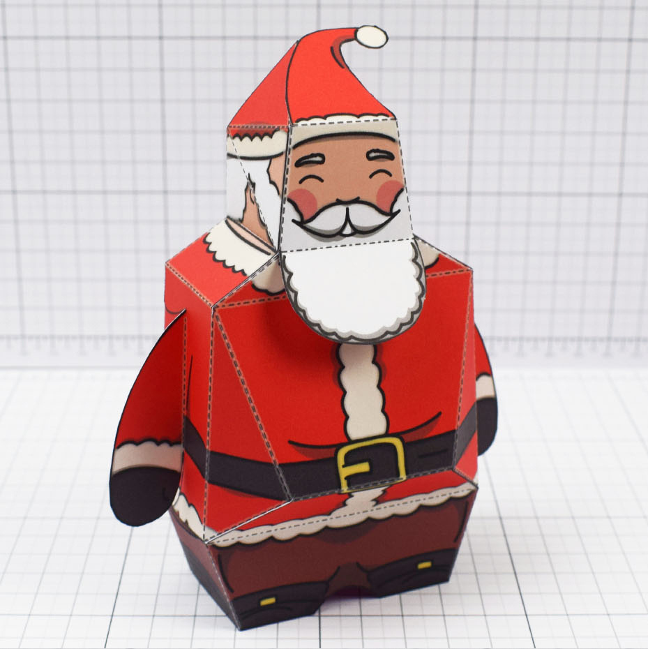 Holiday Paper Toys – Fold Up Toys in Christmas Paper Toys Printable
