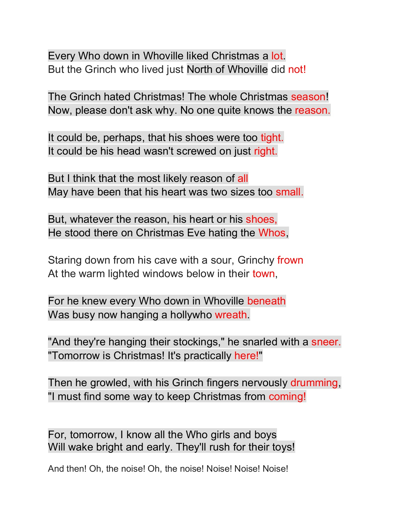 How The Grinch Stole Christmas - Flip Ebook Pages 1-4 | Anyflip with regard to How the Grinch Stole Christmas Full Text Free Printable